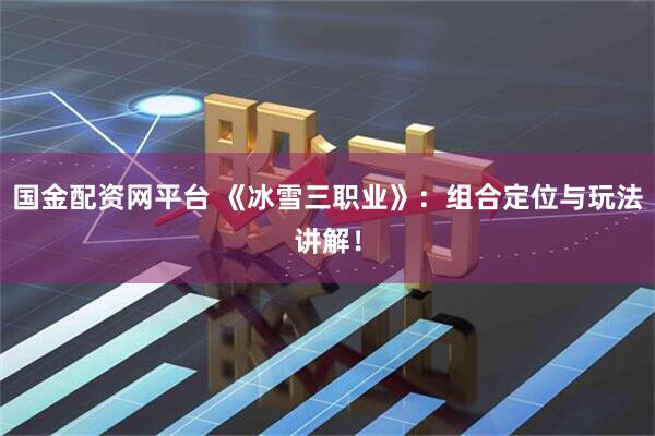 国金配资网平台 《冰雪三职业》：组合定位与玩法讲解！